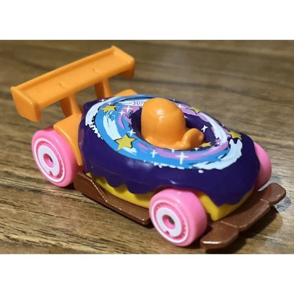 Hot Wheels 2019 Donut Drifter 1:64 Diecast Purple Pink Orange Spoiler